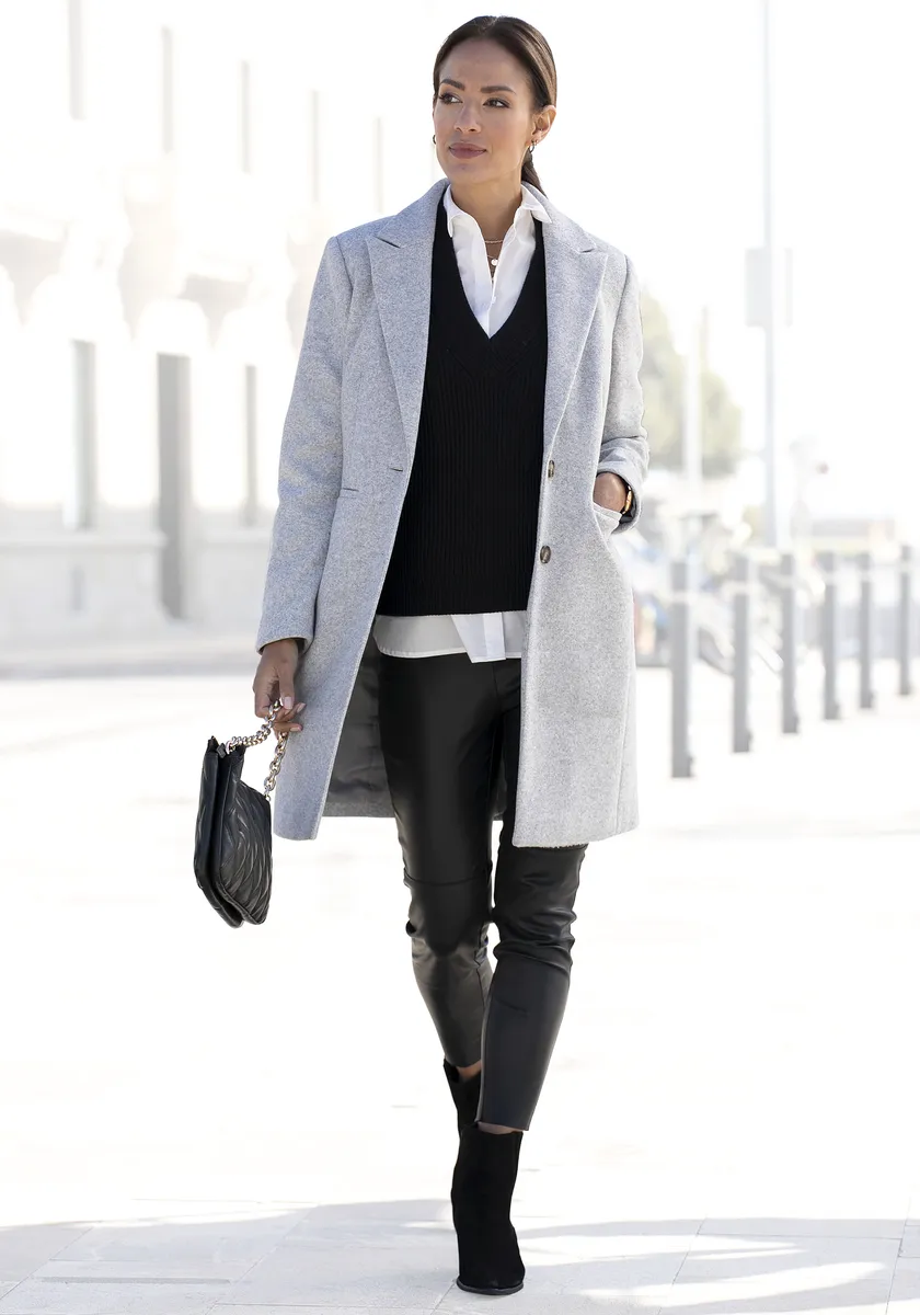 Длинное пальто LASCANA, классического дизайна, женское пальто, блейзер, пальто в стиле кэжуал-шик, цвет Grau-Meliert
Длинное пальто LASCANA, классического дизайна, женское пальто, блейзер, пальто в стиле кэжуал-шик, цвет Grau-Meliert