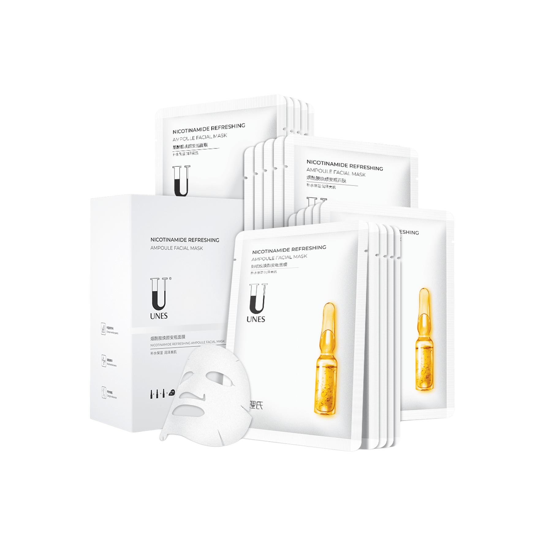 Осветляющая маска для лица с ниацинамидом увлажняющая антиоксидантная против гликации 20 шт/уп UNES
Осветляющая маска для лица с ниацинамидом увлажняющая антиоксидантная против гликации 20 шт/уп UNES