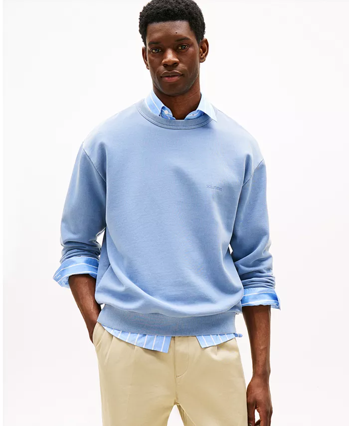 Мужской свитшот свободного кроя с круглым вырезом Tommy Hilfiger, синий
Мужской свитшот свободного кроя с круглым вырезом Tommy Hilfiger, синий