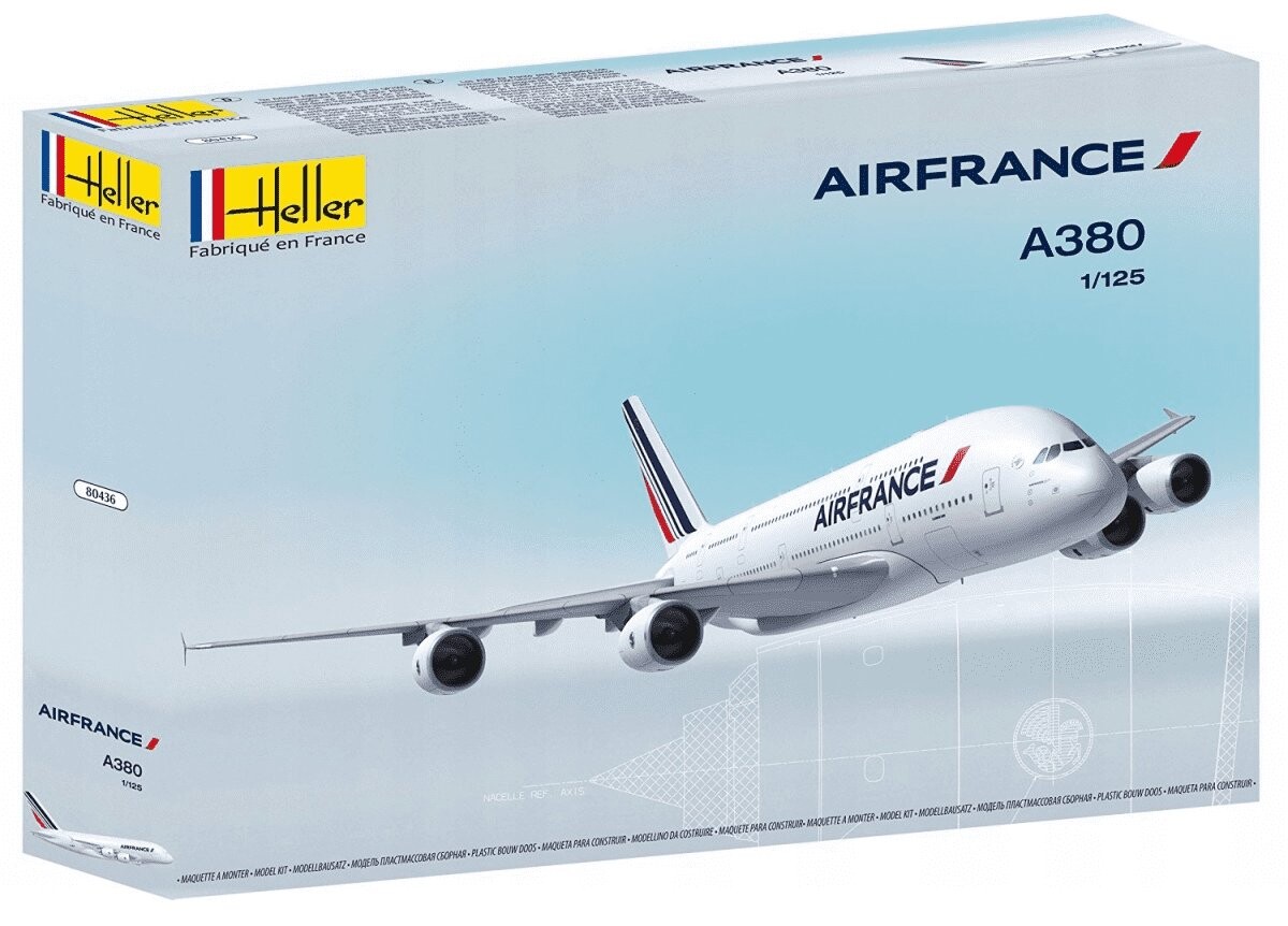Heller, комплект модели Airbus A380 Air France
Heller, комплект модели Airbus A380 Air France