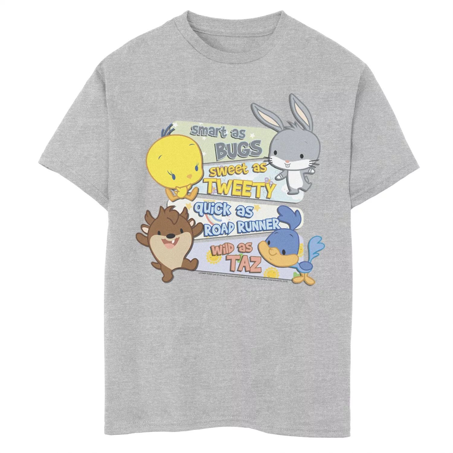 Футболка с надписью «Smart As Bugs» для мальчиков 8–20 лет Looney Tunes Group Licensed Character
Футболка с надписью «Smart As Bugs» для мальчиков 8–20 лет Looney Tunes Group Licensed Character