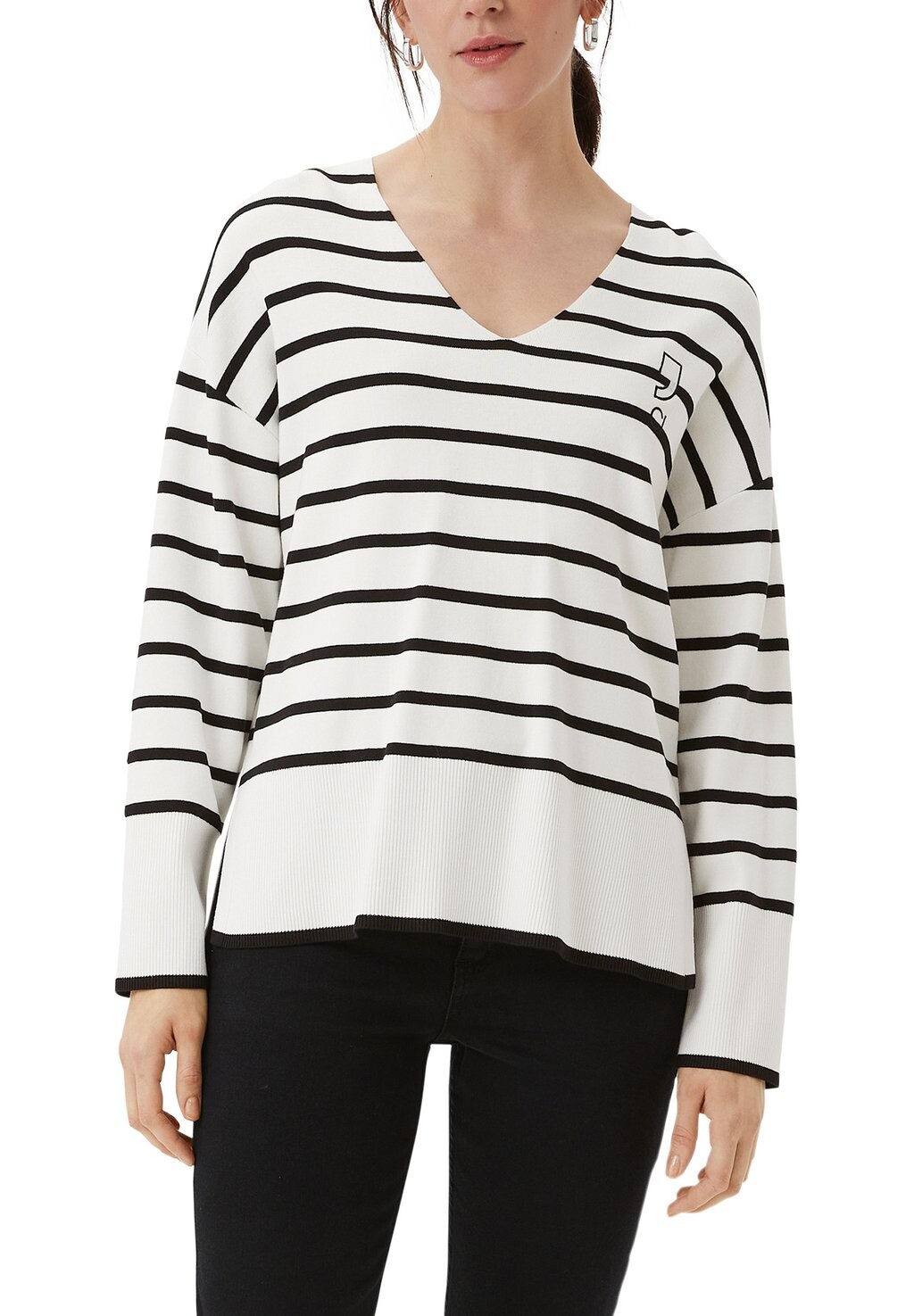 Джемпер GESTREIFTER comma casual identity, черный
Джемпер GESTREIFTER comma casual identity, черный