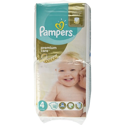 Одноразовые подгузники Premium Care, размер 4, 52 шт., белые Pampers
Одноразовые подгузники Premium Care, размер 4, 52 шт., белые Pampers