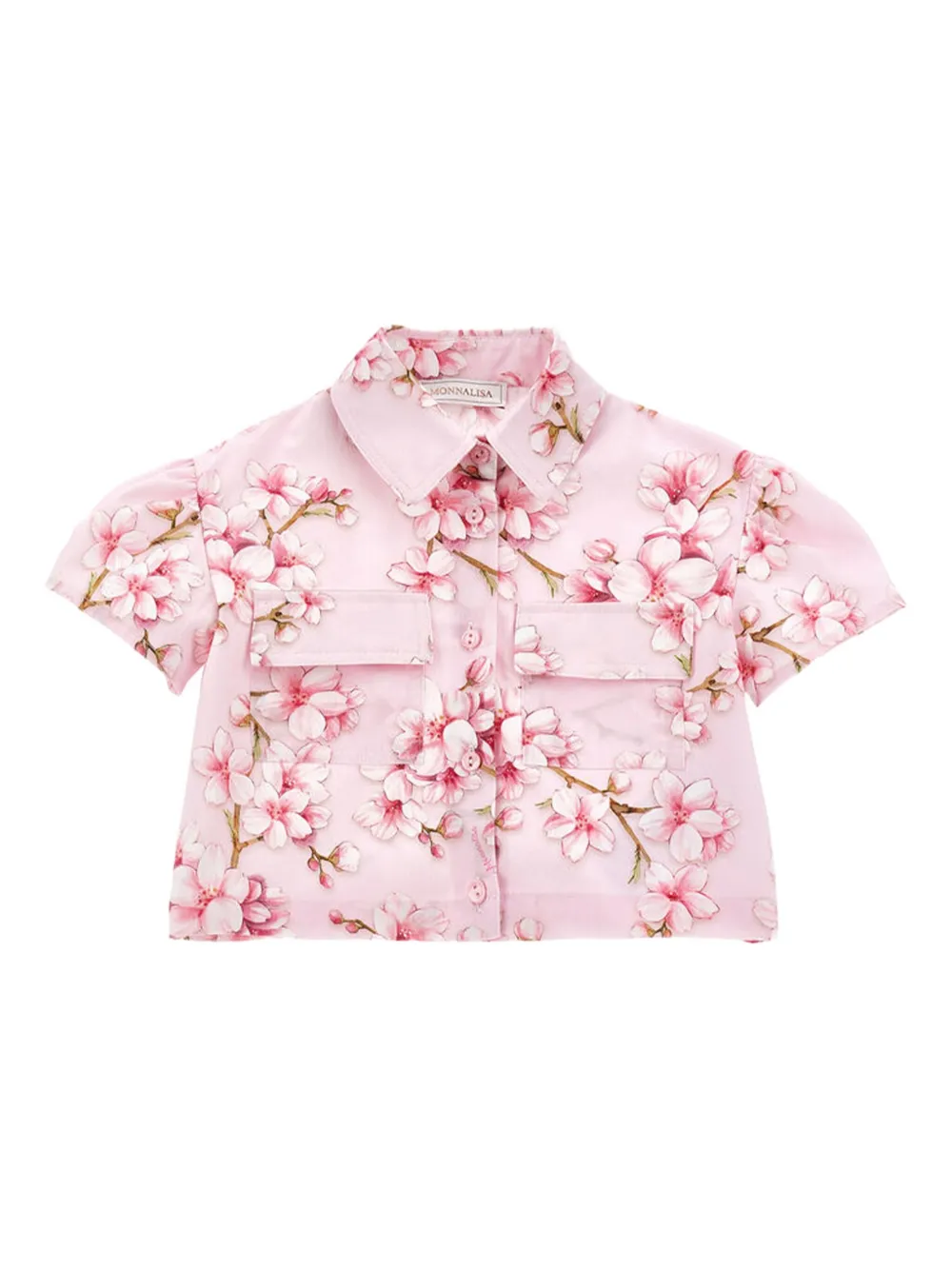 Рубашка с принтом Monnalisa, розовый 
Рубашка с принтом Monnalisa, розовый
