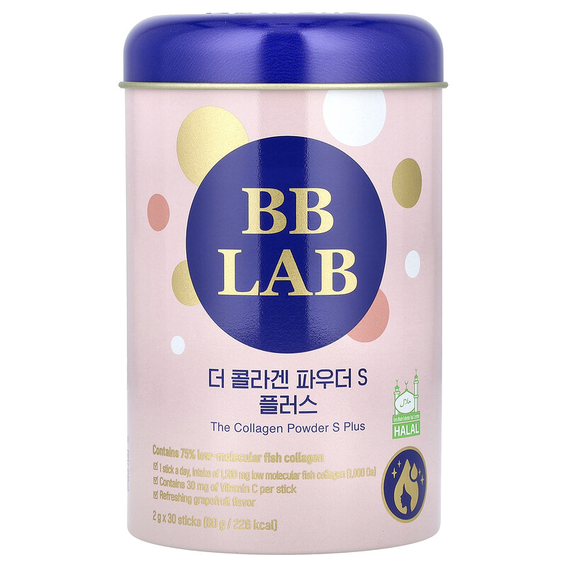 BB Lab, The Collagen Powder S Plus, 30 стиков по 2 г
BB Lab, The Collagen Powder S Plus, 30 стиков по 2 г