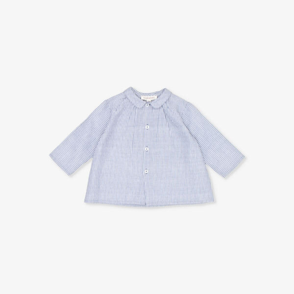 Хлопковая рубашка в полоску с длинными рукавами Aloe 12-24 мес Caramel, темно-синий
Хлопковая рубашка в полоску с длинными рукавами Aloe 12-24 мес Caramel, темно-синий