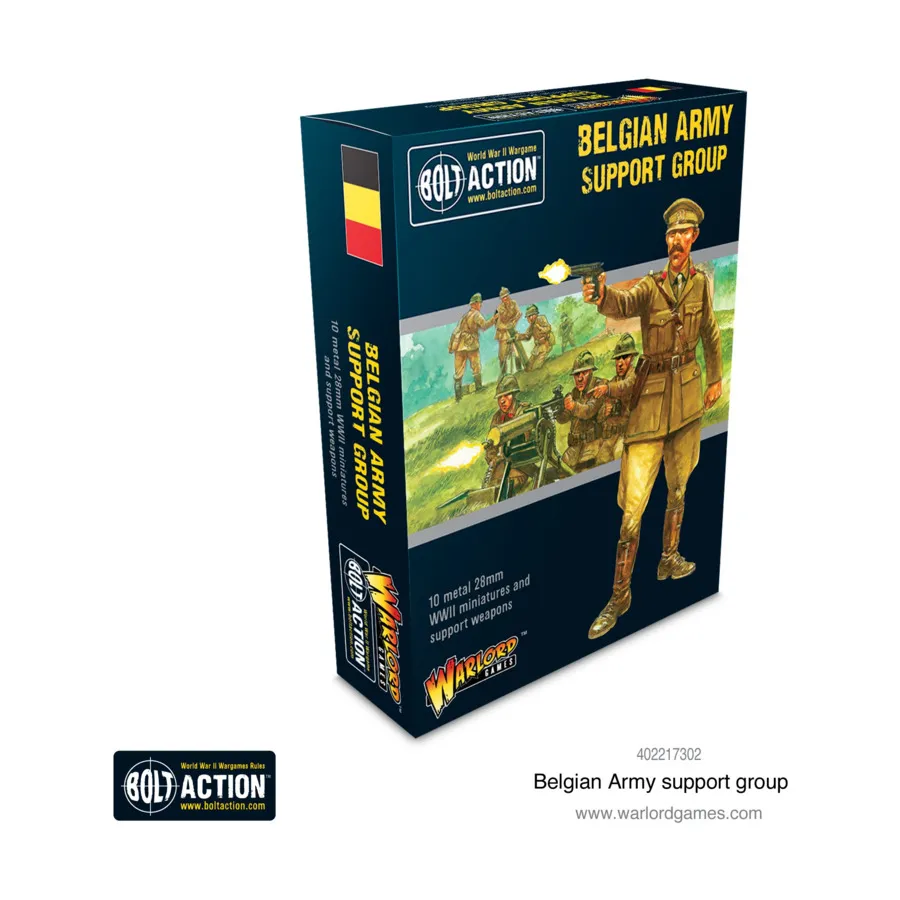 Группа поддержки бельгийской армии, Bolt Action - Belgian Army (28mm)
Группа поддержки бельгийской армии, Bolt Action - Belgian Army (28mm)