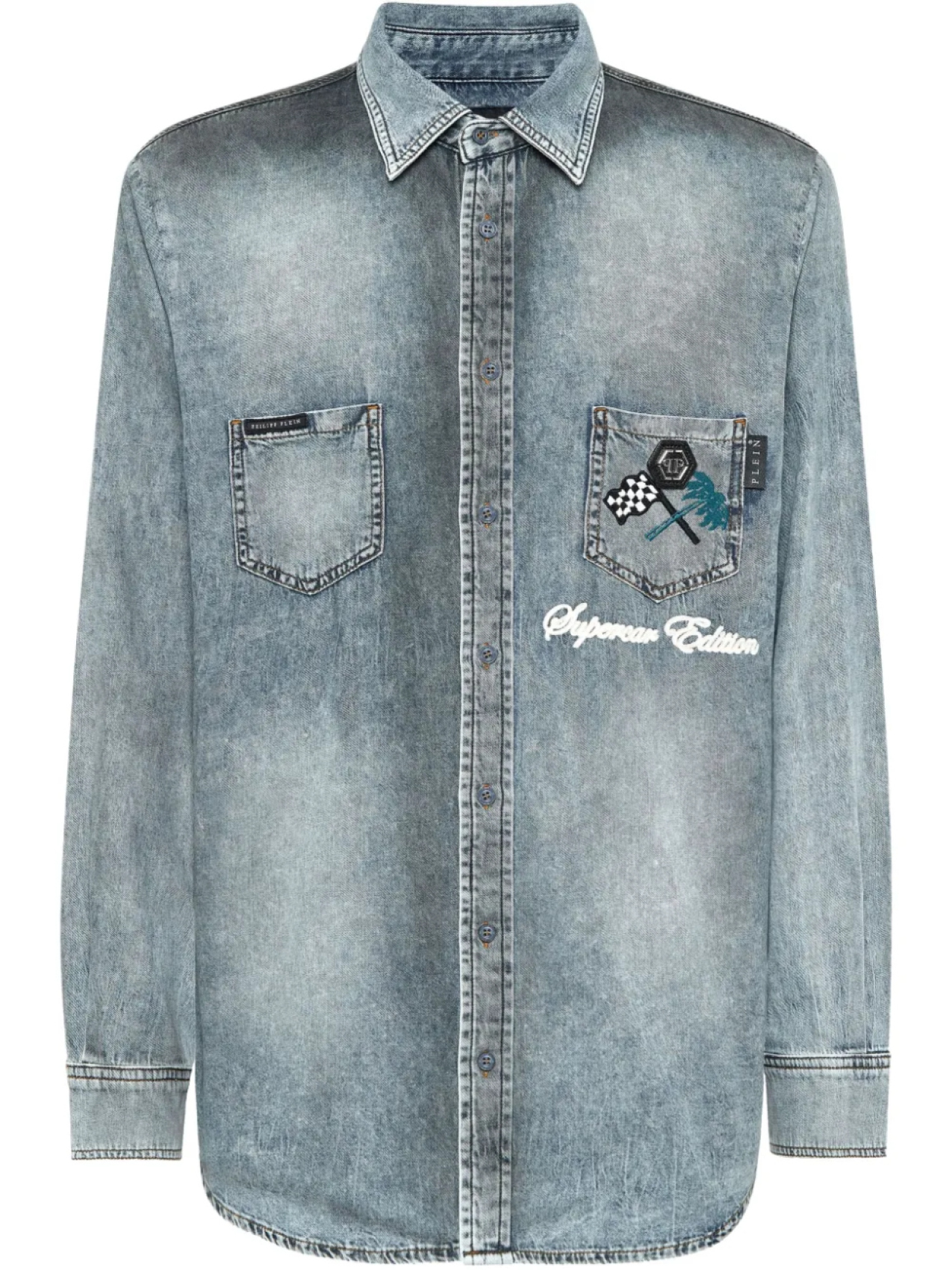 Джинсовая рубашка Philipp Plein Cars Racing, синий
Джинсовая рубашка Philipp Plein Cars Racing, синий