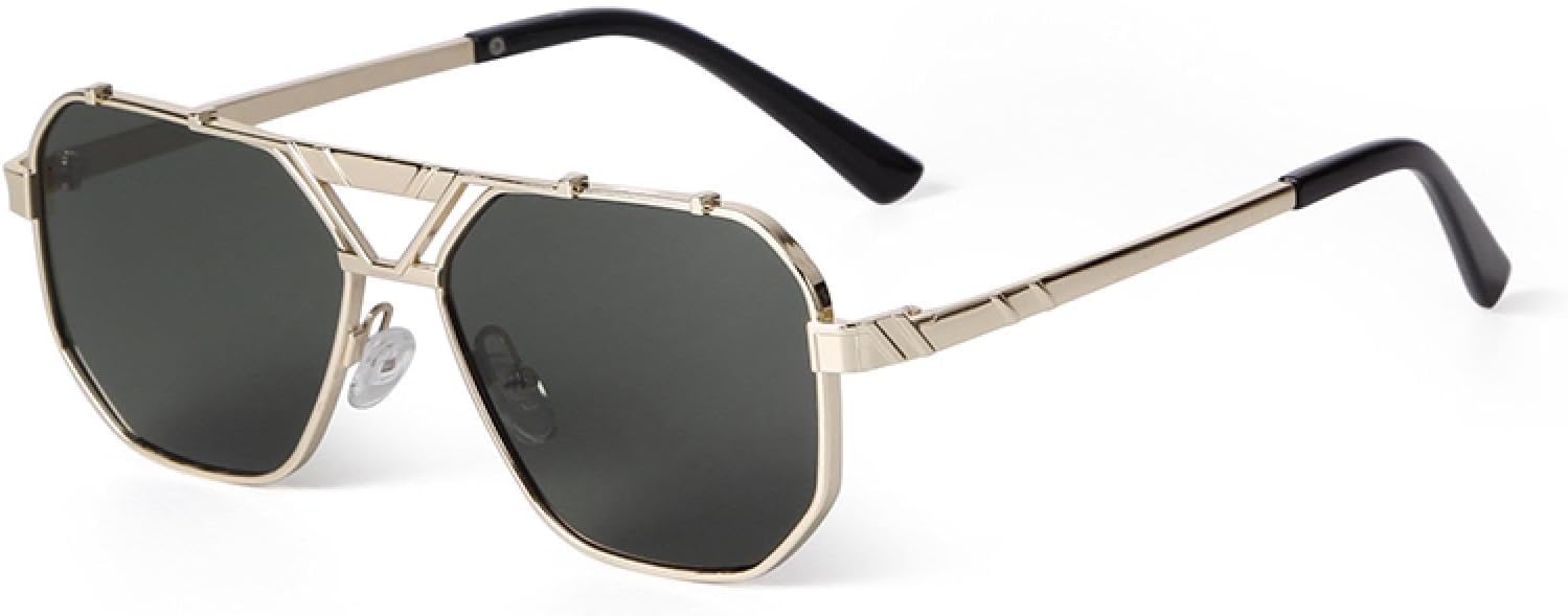 Солнцезащитные очки Suqare Pilot для женщин и мужчин, металлическая большая оправа, защита от УФ-излучения UV400, ретро-стиль, повседневные очки для активного отдыха WNCKSQ, C5 Gold Green
Солнцезащитные очки Suqare Pilot для женщин и мужчин, металлическая большая оправа, защита от УФ-излучения UV400, ретро-стиль, повседневные очки для активного отдыха WNCKSQ, C5 Gold Green