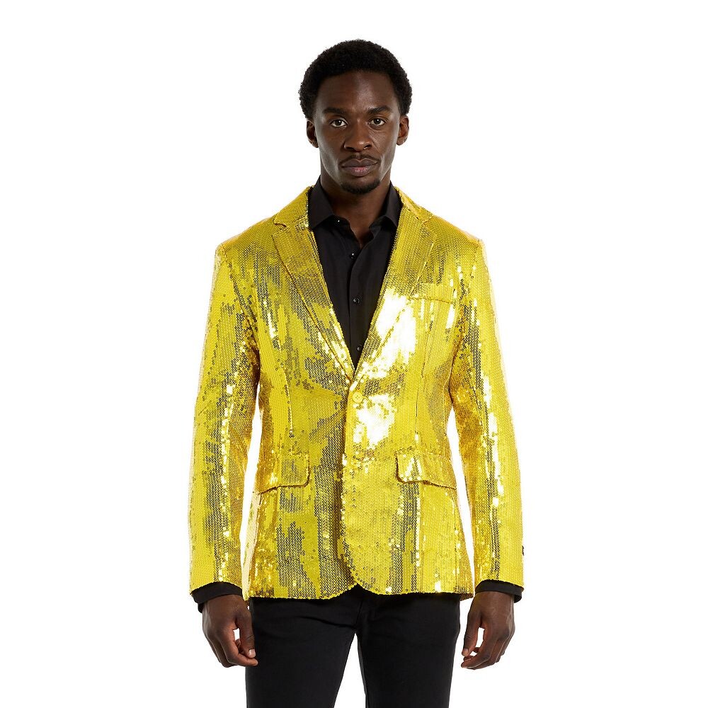 Мужской пиджак Suitmeister для рождественской, новогодней вечеринки, цвет Sequins Yellow
Мужской пиджак Suitmeister для рождественской, новогодней вечеринки, цвет Sequins Yellow
