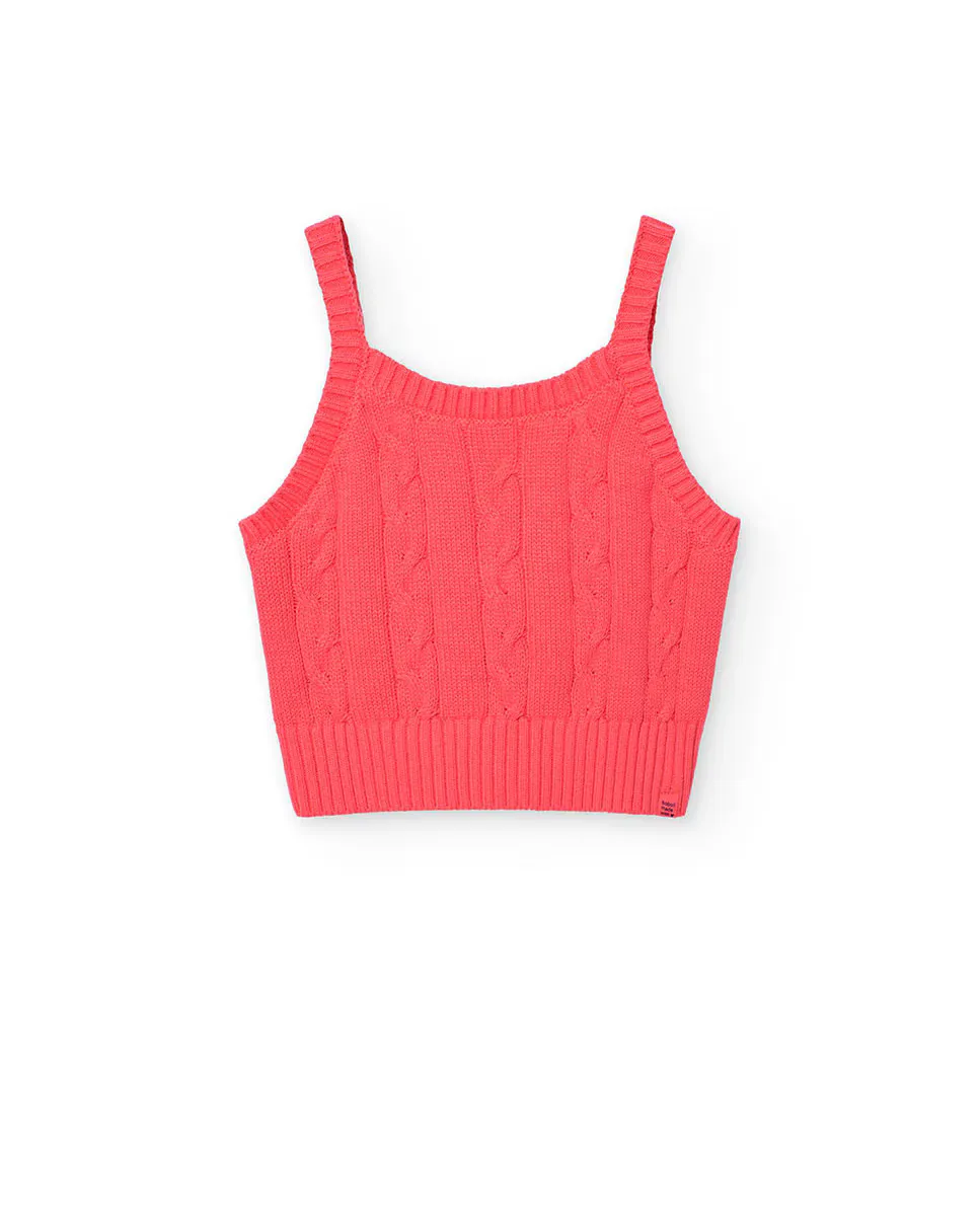 Свитер с косами для девочки Boboli, фуксия
Свитер с косами для девочки Boboli, фуксия