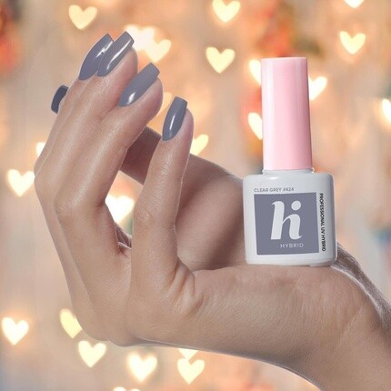 424 УФ-лак для ногтей прозрачный серый 5 мл HiHybrid
424 УФ-лак для ногтей прозрачный серый 5 мл HiHybrid