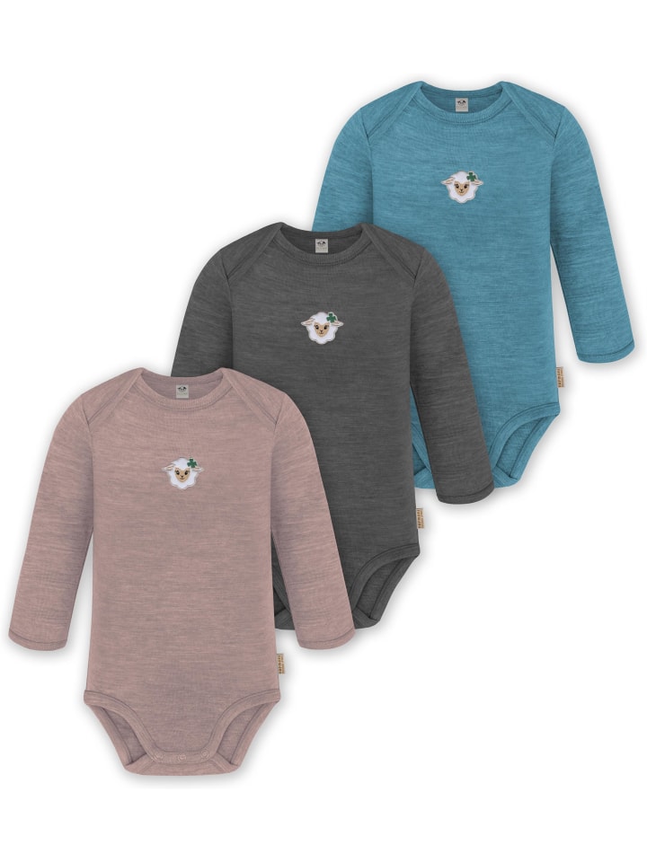 Normani Outdoor Sports Комплект из 3 детских боди из мериносовой шерсти с длинными рукавами, цвет Окленд, синий/антрацит/розовый
Normani Outdoor Sports Комплект из 3 детских боди из мериносовой шерсти с длинными рукавами, цвет Окленд, синий/антрацит/розовый