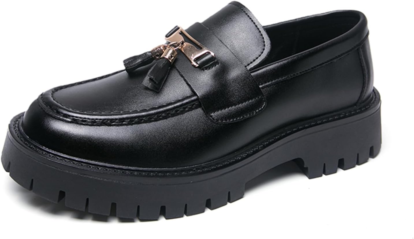 Мужские кожаные слипоны с кисточкой, туфли-лоферы на массивной подошве, с круглым носком, дышащие, легкие, удобные, для формального офиса, деловых встреч, вечеринок, свадьбы, черные туфли для мужчин Psieicwm
Мужские кожаные слипоны с кисточкой, туфли-лоферы на массивной подошве, с круглым носком, дышащие, легкие, удобные, для формального офиса, деловых встреч, вечеринок, свадьбы, черные туфли для мужчин Psieicwm