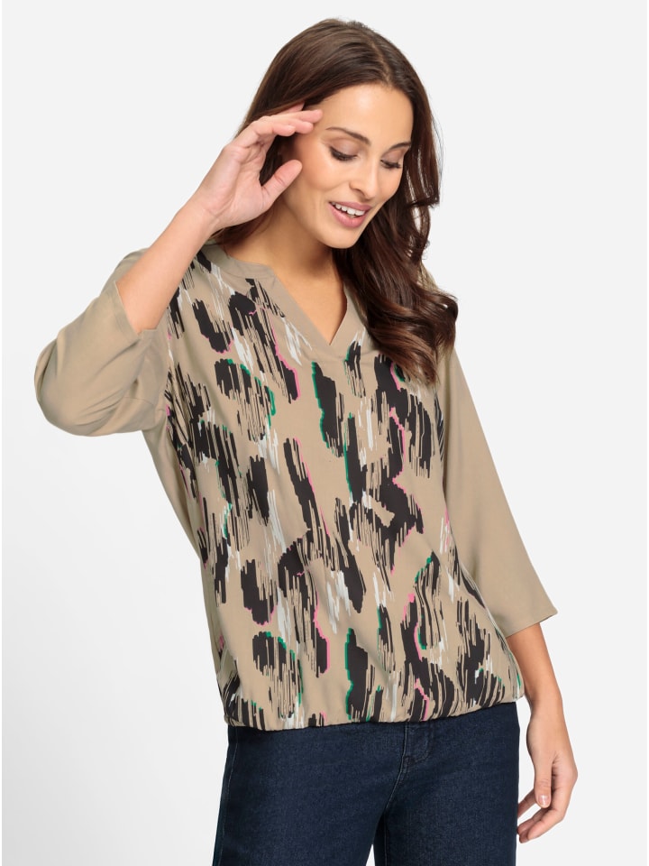 Блузка-слипон в бежево-черном узоре WITT WEIDEN
Блузка-слипон в бежево-черном узоре WITT WEIDEN