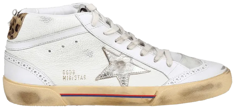 Кроссовки Golden Goose Mid Star 'White Leopard', белый
Кроссовки Golden Goose Mid Star 'White Leopard', белый