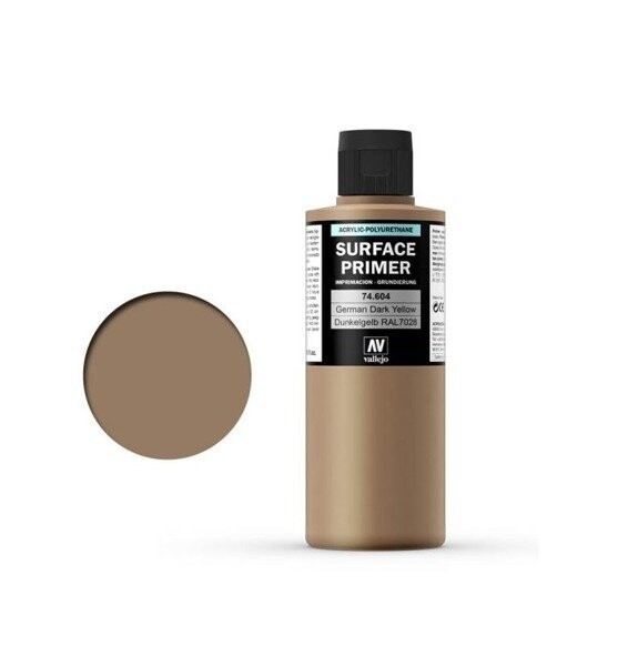 Грунт акриловый Vallejo Surface Primer, немецкий темно-желтый, 200 мл
Грунт акриловый Vallejo Surface Primer, немецкий темно-желтый, 200 мл