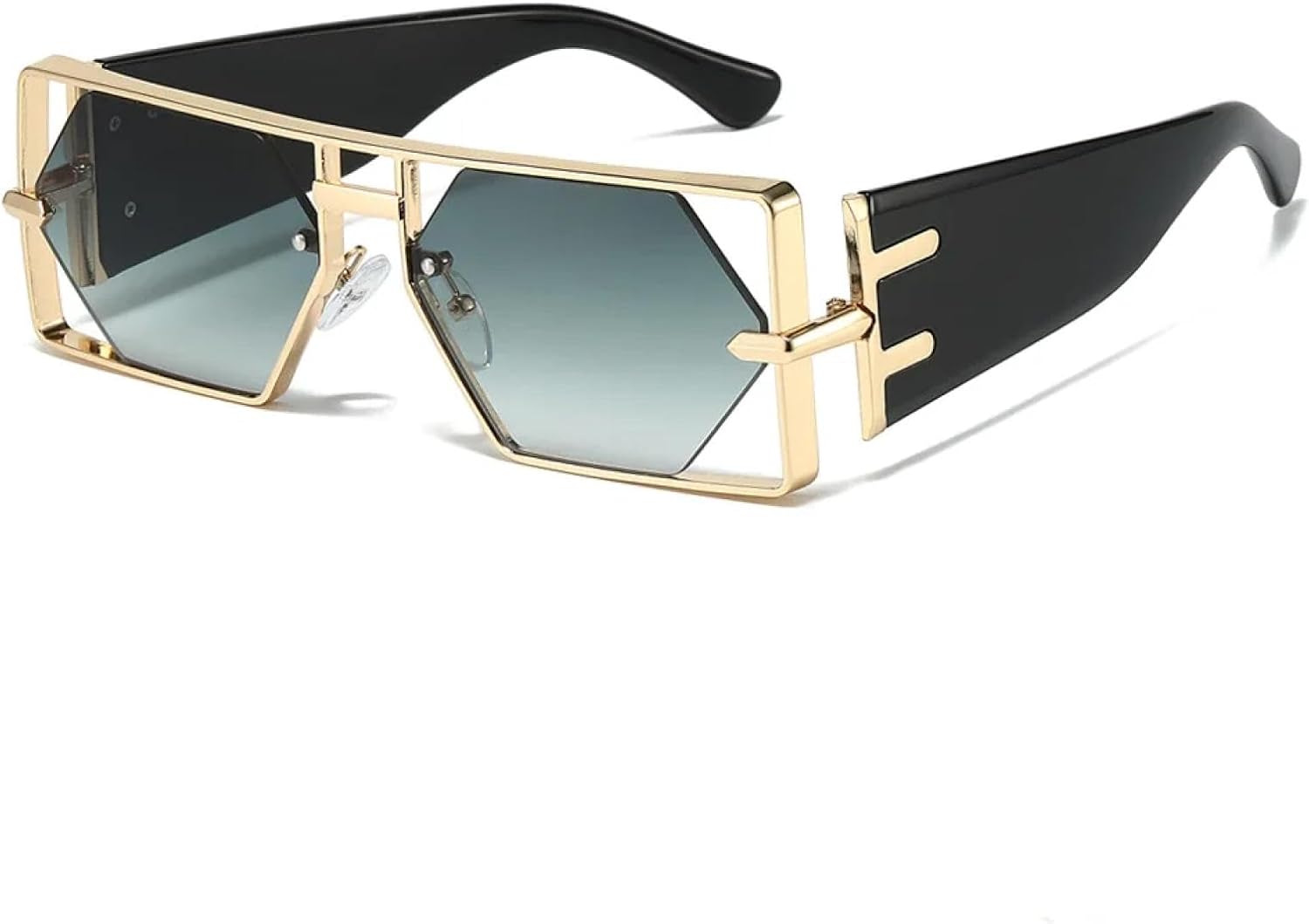 Популярные солнцезащитные очки с двойной перемычкой для женщин, модные панк-очки с градиентным переходом, трендовые очки с защитой от УФ-излучения UV400 TKKTLLT, Gold-green
Популярные солнцезащитные очки с двойной перемычкой для женщин, модные панк-очки с градиентным переходом, трендовые очки с защитой от УФ-излучения UV400 TKKTLLT, Gold-green