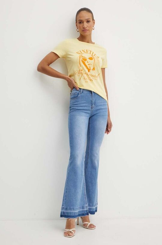 Хлопковая футболка SUPERMODEL Guess, желтый
Хлопковая футболка SUPERMODEL Guess, желтый