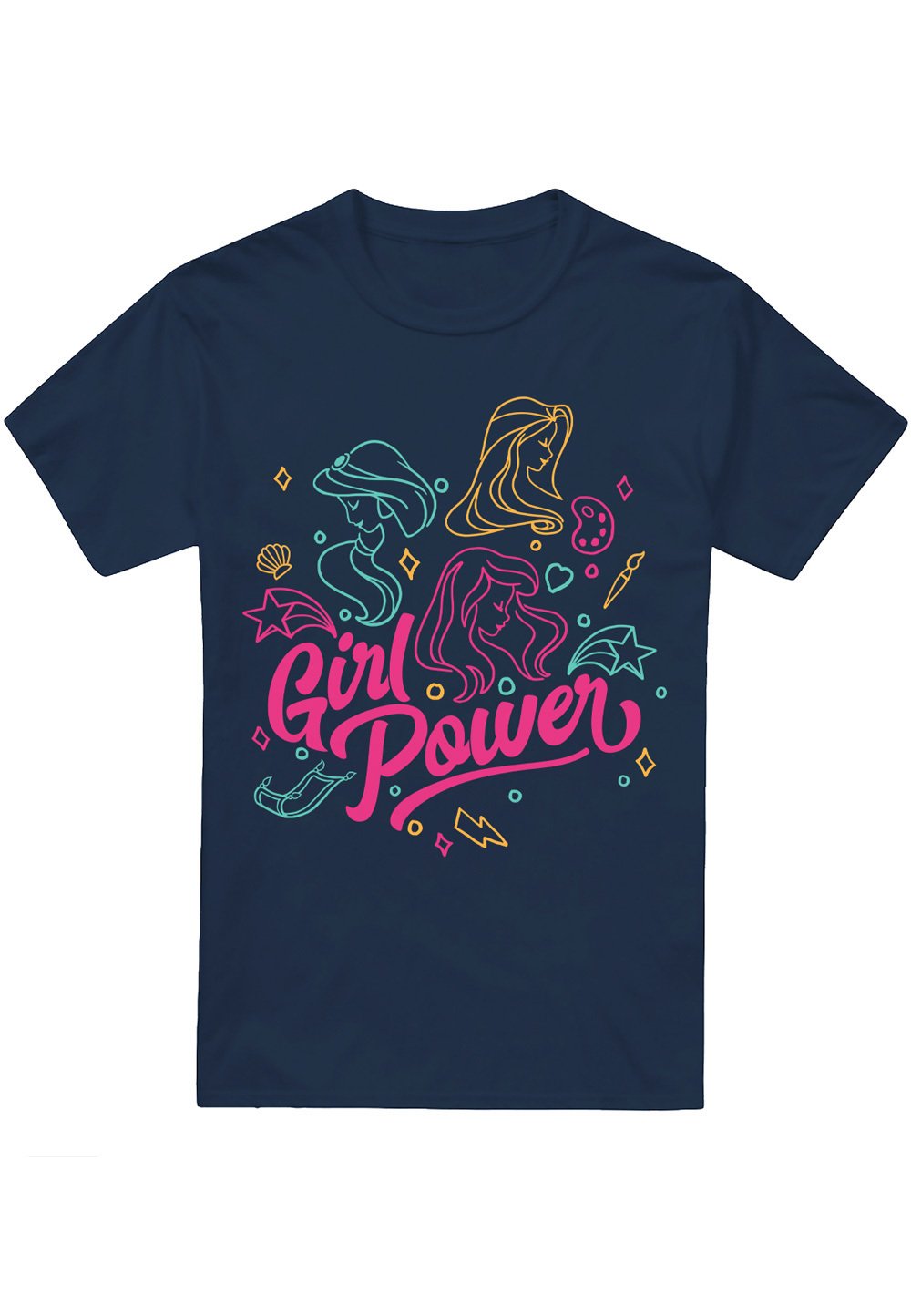 Футболка с принтом DISNEY PRINCESS POWER JASMINE RAPUNZEL ARIEL LINE ART Disney, темно-синий
Футболка с принтом DISNEY PRINCESS POWER JASMINE RAPUNZEL ARIEL LINE ART Disney, темно-синий