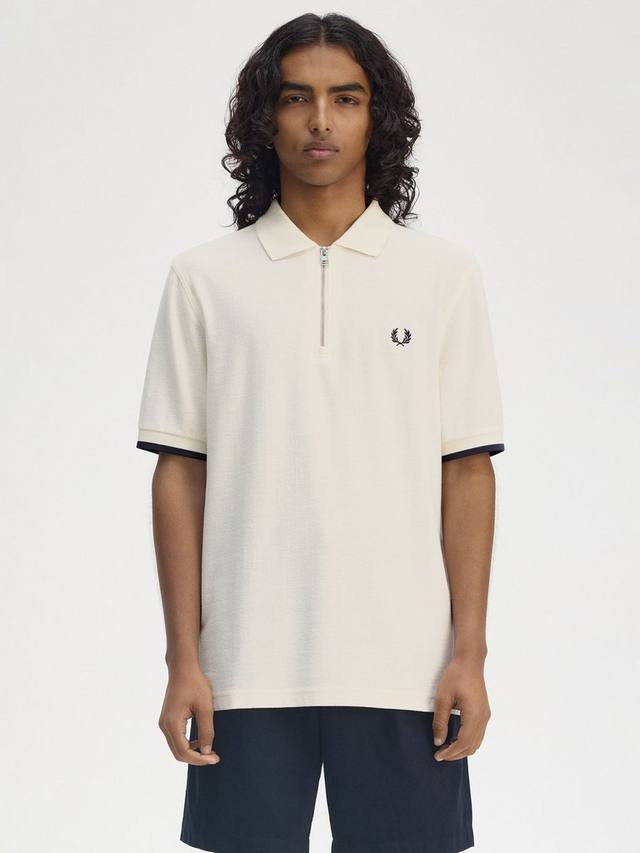 Хлопковая поло с молнией Regular Fit Fred Perry, Ecru
Хлопковая поло с молнией Regular Fit Fred Perry, Ecru