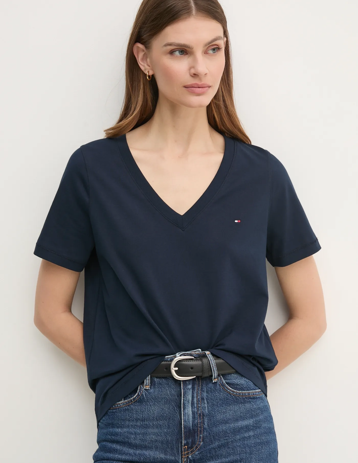 Хлопковая футболка Tommy Hilfiger, темно-синий
Хлопковая футболка Tommy Hilfiger, темно-синий