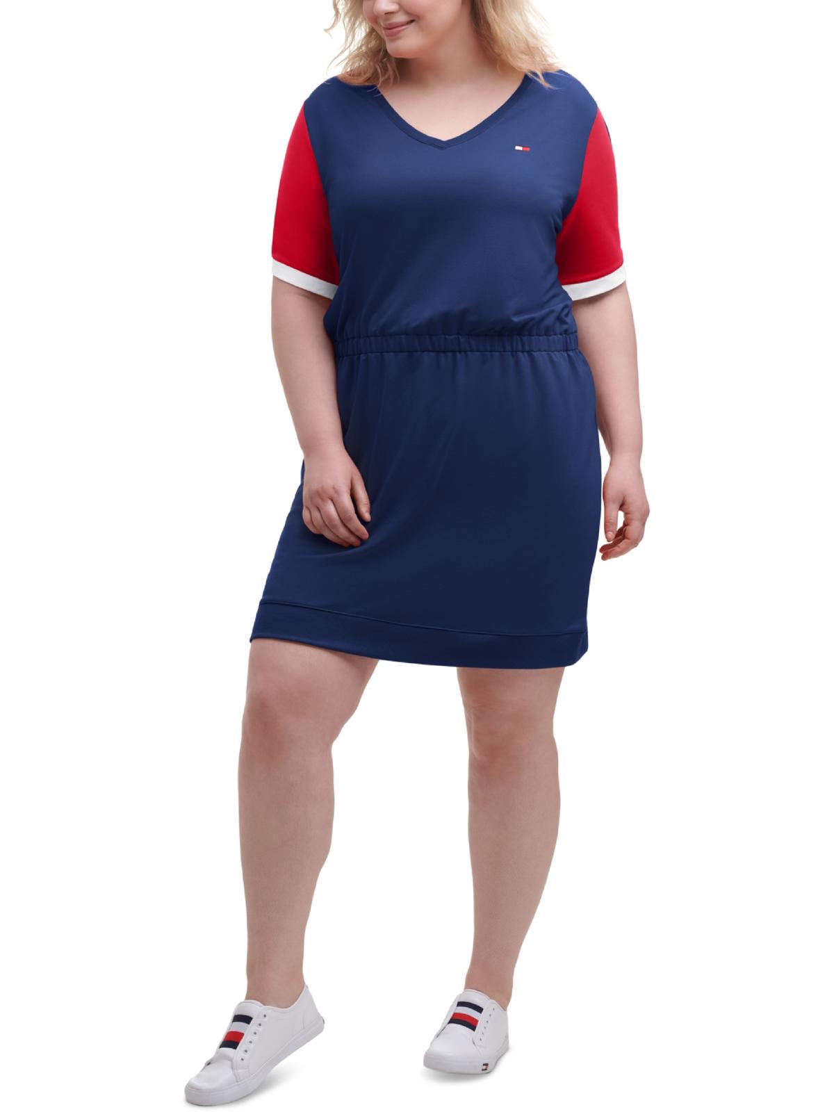 Плюс Женское Короткое Платье-Футболка Цветные Блоки Tommy Hilfiger Sport, цвет heritage blue combo
Плюс Женское Короткое Платье-Футболка Цветные Блоки Tommy Hilfiger Sport, цвет heritage blue combo
