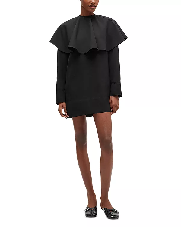 Платье с круглым вырезом Ganni, черный
Платье с круглым вырезом Ganni, черный