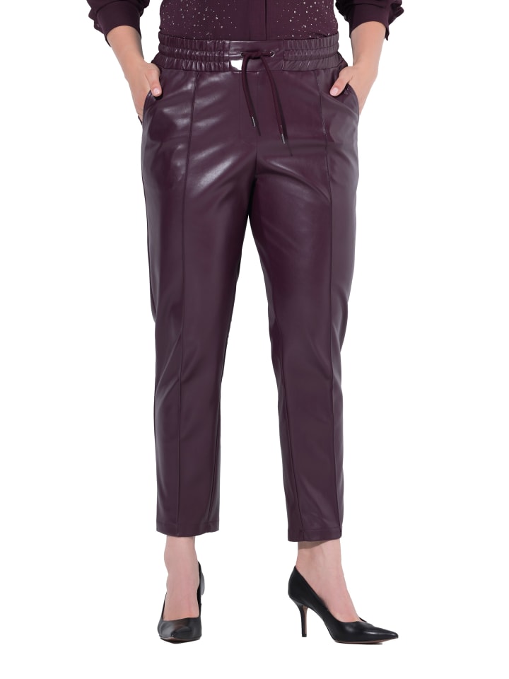 Ulla Popken Брюки без шнурков темно-сливового цвета
Ulla Popken Брюки без шнурков темно-сливового цвета