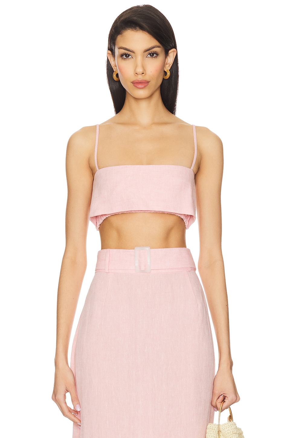 X revolve структурированный бандо топ кроп-топ Matthew Bruch, pink linen 
X revolve структурированный бандо топ кроп-топ Matthew Bruch, pink linen