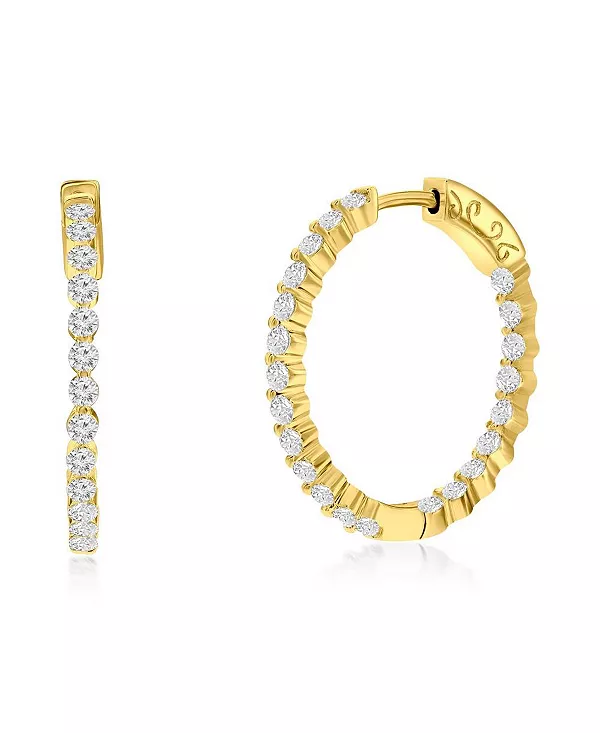 Серьги-Кольца с фианитами, покрытые золотом или серебром высшей пробы, диаметром 25 мм Simona, gold
Серьги-Кольца с фианитами, покрытые золотом или серебром высшей пробы, диаметром 25 мм Simona, gold