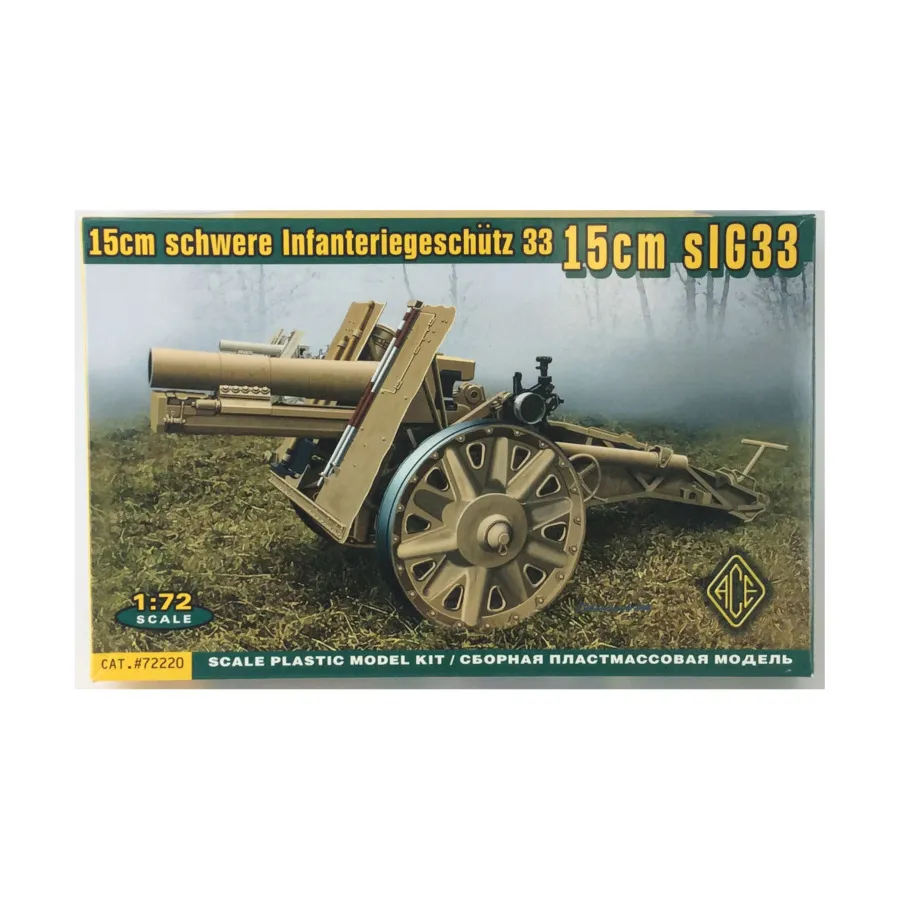 15см Schwere Infantriegeschutz 33 15см sIG33, Historical Models (1:72) (Ace Models)
15см Schwere Infantriegeschutz 33 15см sIG33, Historical Models (1:72) (Ace Models)
