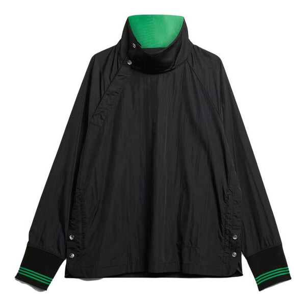 Куртка x wales bonner, воротник-стойка, топ Adidas, черный 
Куртка x wales bonner, воротник-стойка, топ Adidas, черный