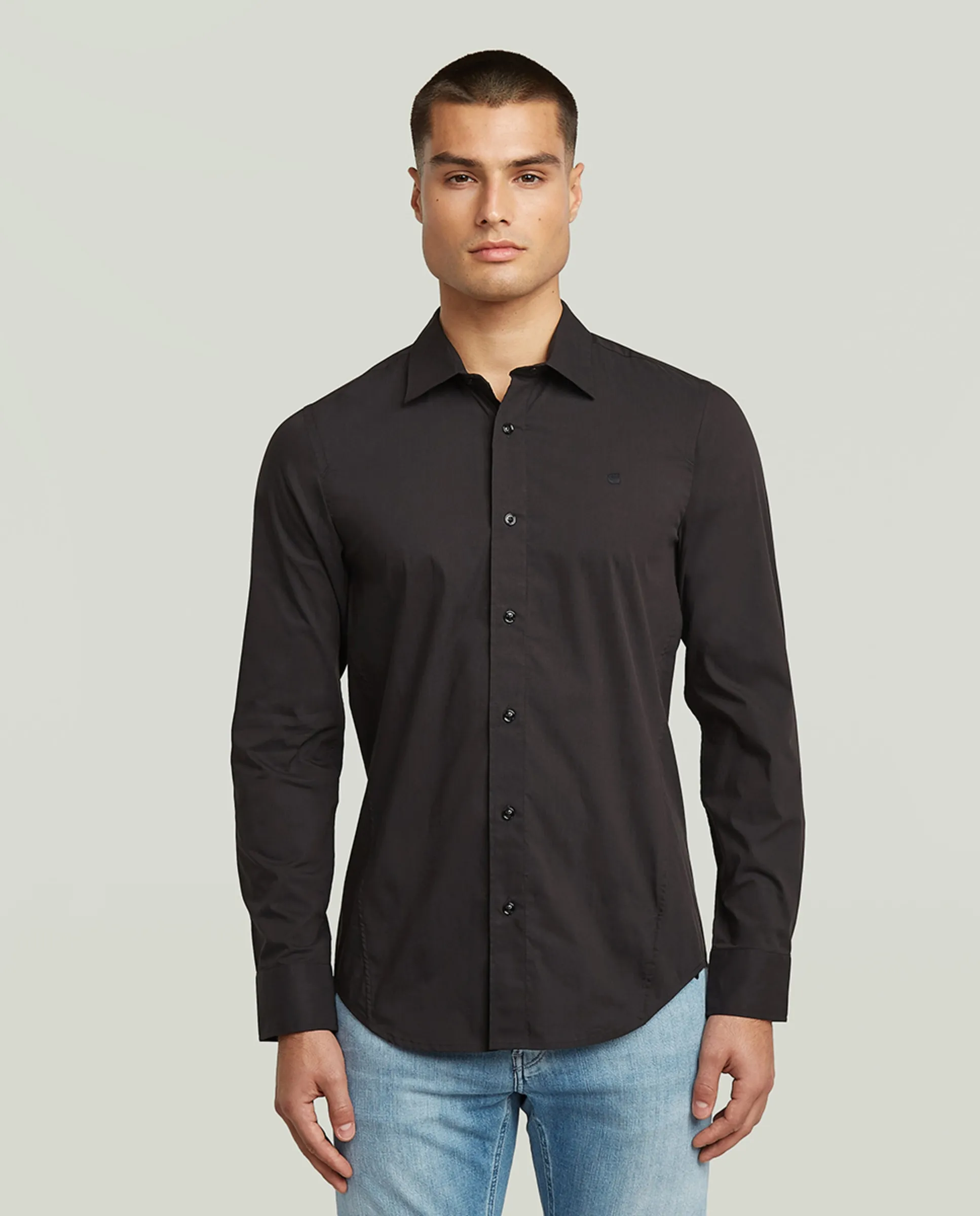 Мужская рубашка с длинными рукавами и приталенным кроем G-Star, черный
Мужская рубашка с длинными рукавами и приталенным кроем G-Star, черный