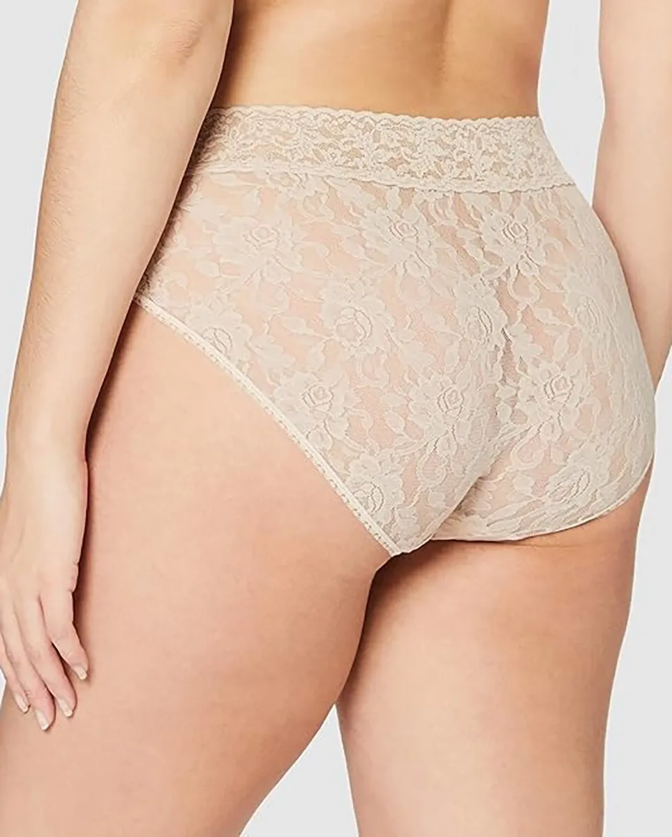Кружевные трусики с высокой талией Hanky Panky, бежевый
Кружевные трусики с высокой талией Hanky Panky, бежевый