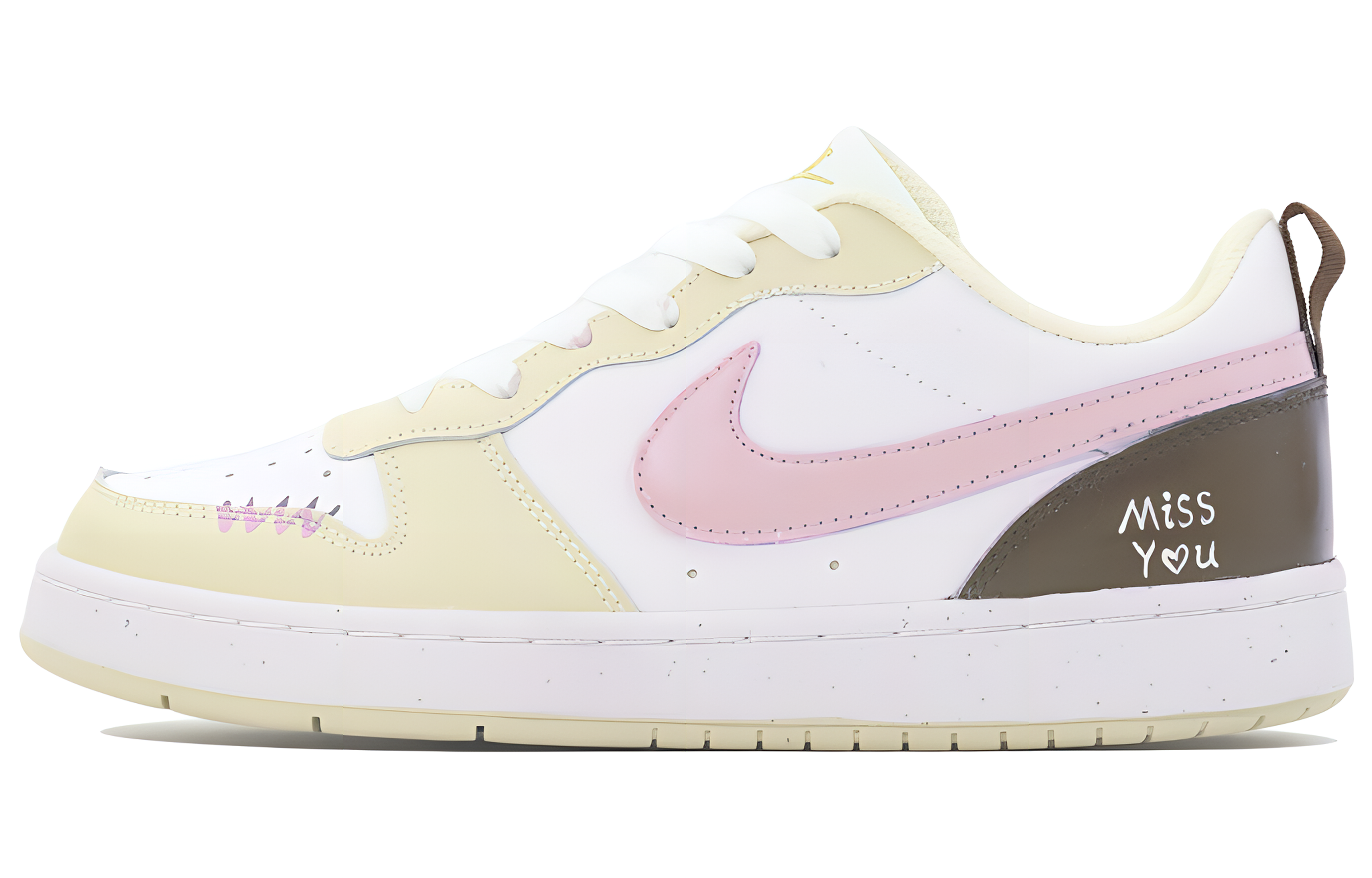 Детские, подростковые, противоскользящие, износостойкие, низкие кроссовки для скейтбординга Court Borough Nike, розовый 
Детские, подростковые, противоскользящие, износостойкие, низкие кроссовки для скейтбординга Court Borough Nike, розовый