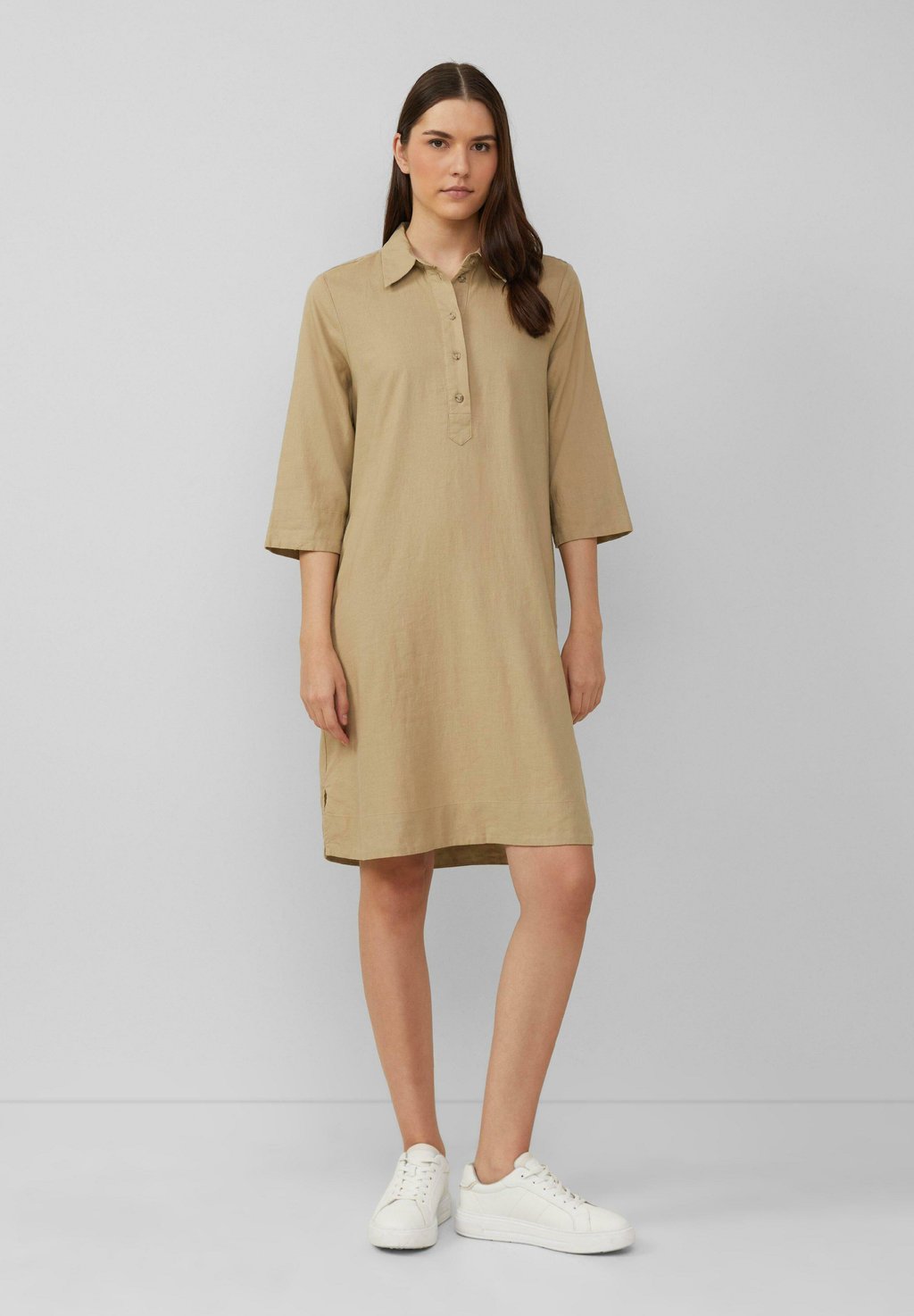 Платье-рубашка s.Oliver, бежевый
Платье-рубашка s.Oliver, бежевый