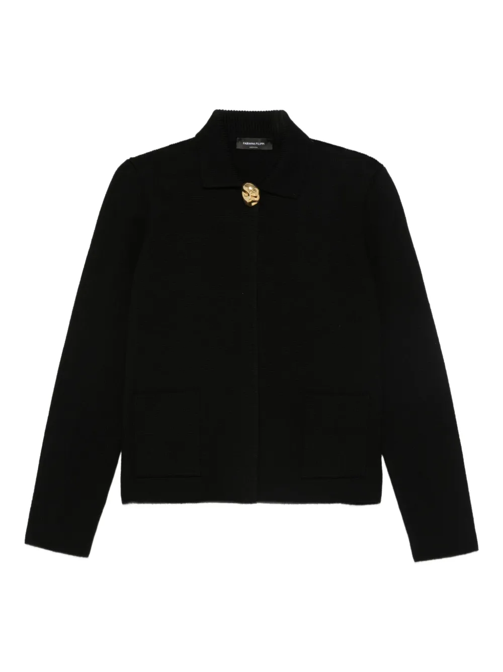 Кардиган с накладными карманами Fabiana Filippi, черный
Кардиган с накладными карманами Fabiana Filippi, черный