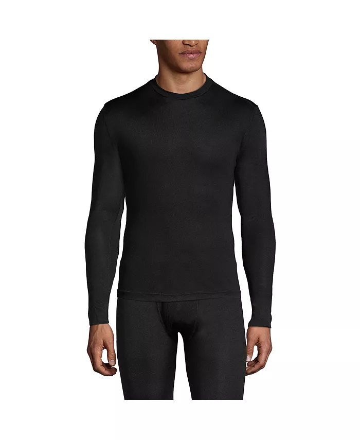 Мужское термобелье из шелка с круглым вырезом Lands' End, черный
Мужское термобелье из шелка с круглым вырезом Lands' End, черный