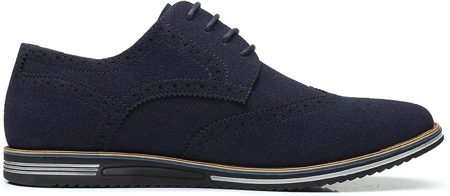 Мужские замшевые оксфорды с брогированием на шнуровке, классические ретро туфли на плоской подошве, деловые и повседневные удобные ботинки EFTCAL, синий
Мужские замшевые оксфорды с брогированием на шнуровке, классические ретро туфли на плоской подошве, деловые и повседневные удобные ботинки EFTCAL, синий