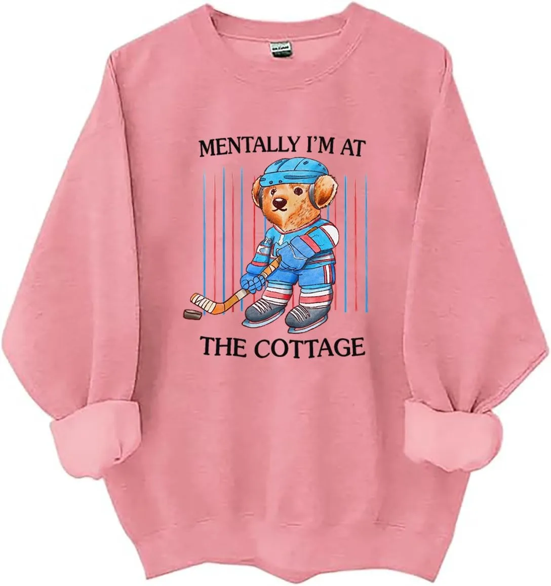 Толстовка с капюшоном I'm at the Cottage, забавный свитшот с хоккейным медведем для мужчин и женщин Czbic
Толстовка с капюшоном I'm at the Cottage, забавный свитшот с хоккейным медведем для мужчин и женщин Czbic