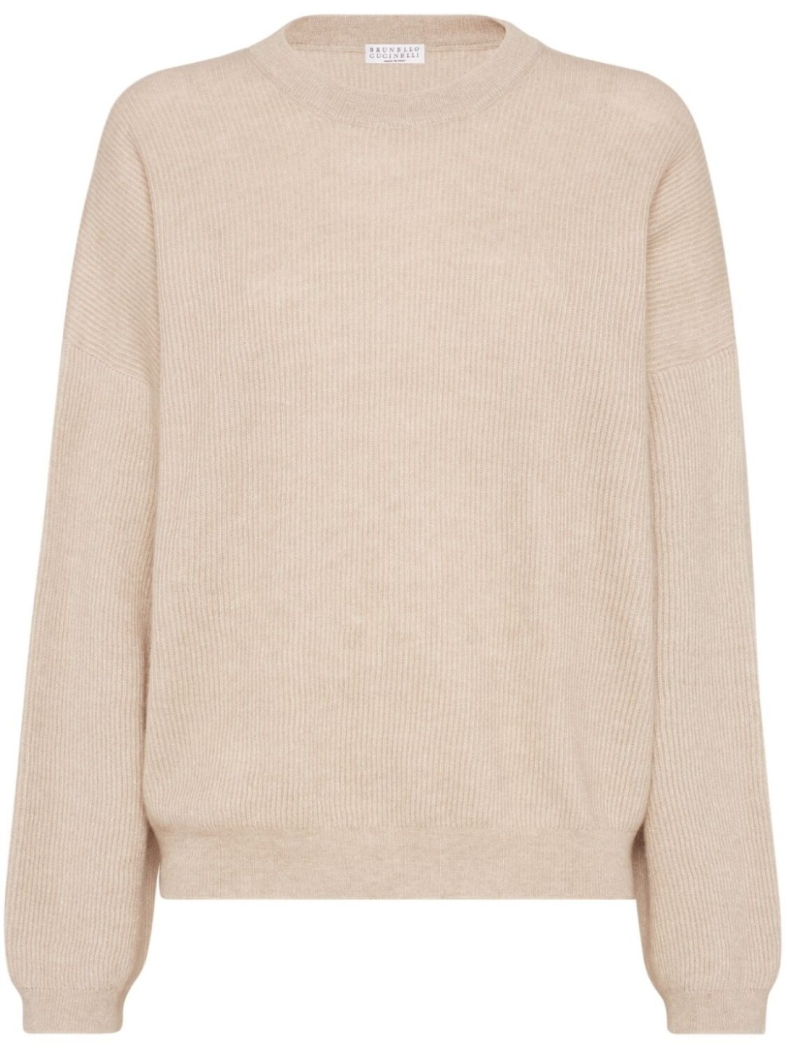 Ребристый свитер Brunello Cucinelli, нейтральный
Ребристый свитер Brunello Cucinelli, нейтральный