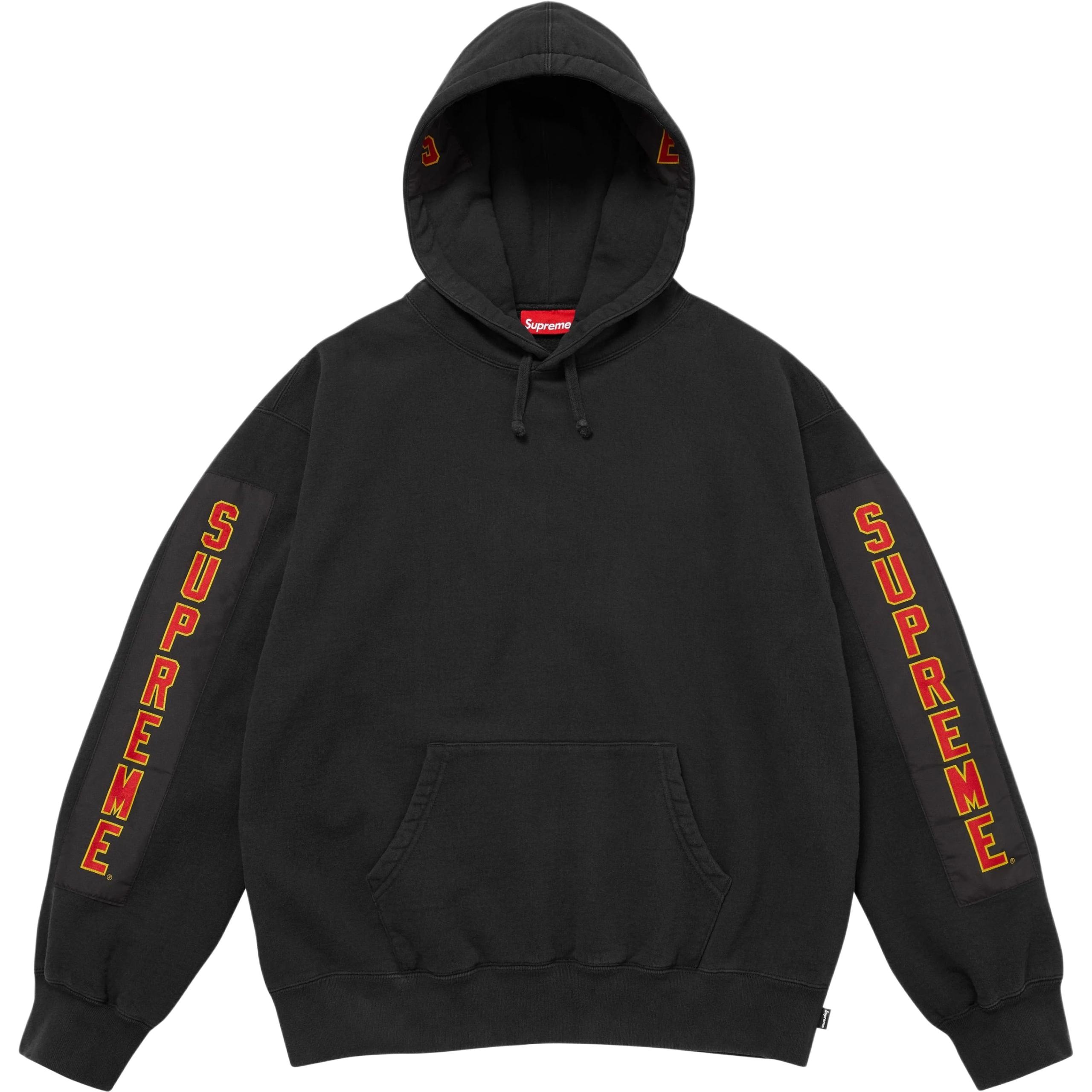 Толстовка с капюшоном Unisex с ткаными нашивками Supreme, черный
Толстовка с капюшоном Unisex с ткаными нашивками Supreme, черный