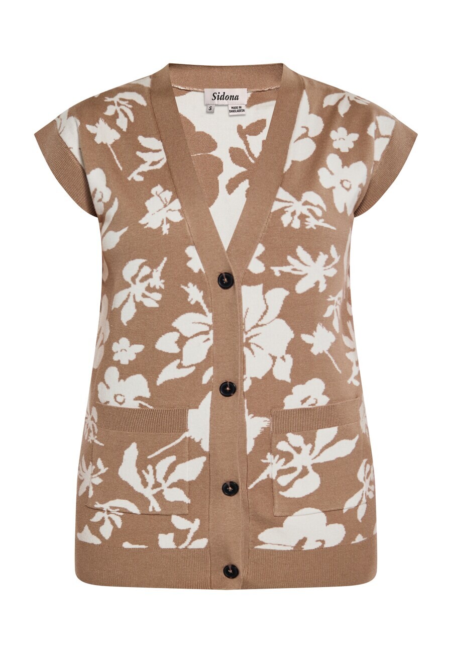 Вязаный кардиган Sidona, коричневый 
Вязаный кардиган Sidona, коричневый