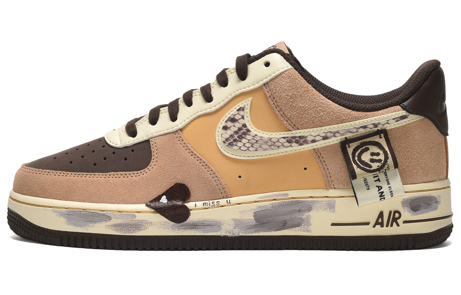 Кроссовки Nike Air Force 1 Skateboarding Shoes Men Low-top Beige/Brown, коричневый
Кроссовки Nike Air Force 1 Skateboarding Shoes Men Low-top Beige/Brown, коричневый