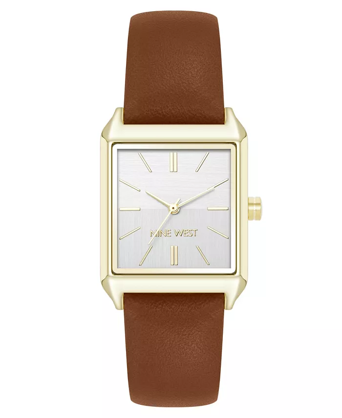 Женские часы Quartz прямоугольные с золотистым корпусом и коричневым ремешком из полиуретановой кожи, 29 мм Nine West
Женские часы Quartz прямоугольные с золотистым корпусом и коричневым ремешком из полиуретановой кожи, 29 мм Nine West