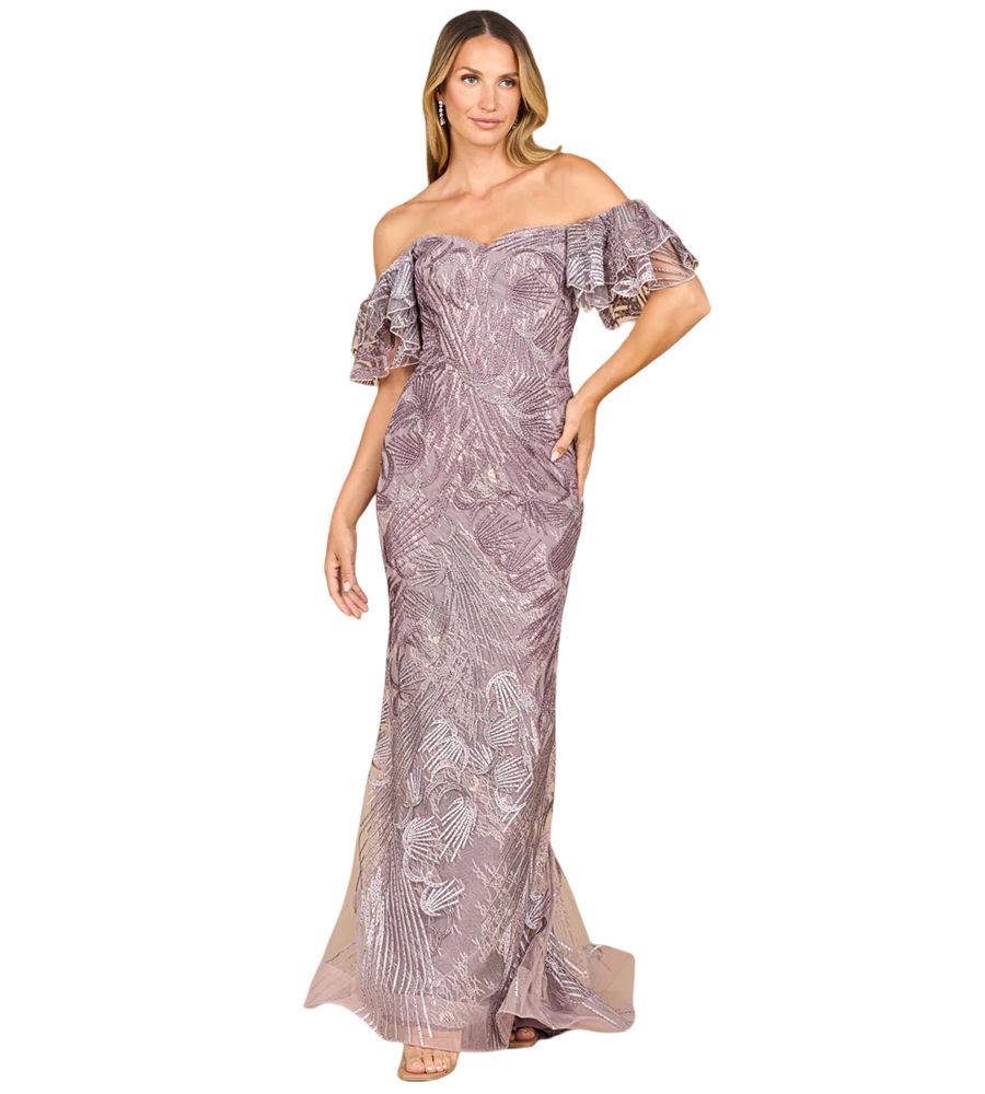 Женское кружевное платье-русалка с открытыми плечами Lara, Heather ombre
Женское кружевное платье-русалка с открытыми плечами Lara, Heather ombre