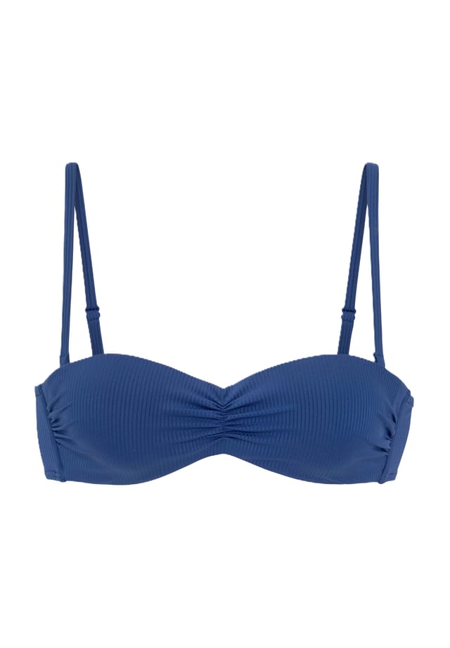 Верх бикини Lucky в стиле бандо со съемными бретелями Venice Beach, синий 
Верх бикини Lucky в стиле бандо со съемными бретелями Venice Beach, синий