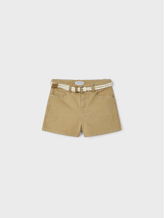 Тканевые шорты стандартного кроя Mayoral, бежевый
Тканевые шорты стандартного кроя Mayoral, бежевый