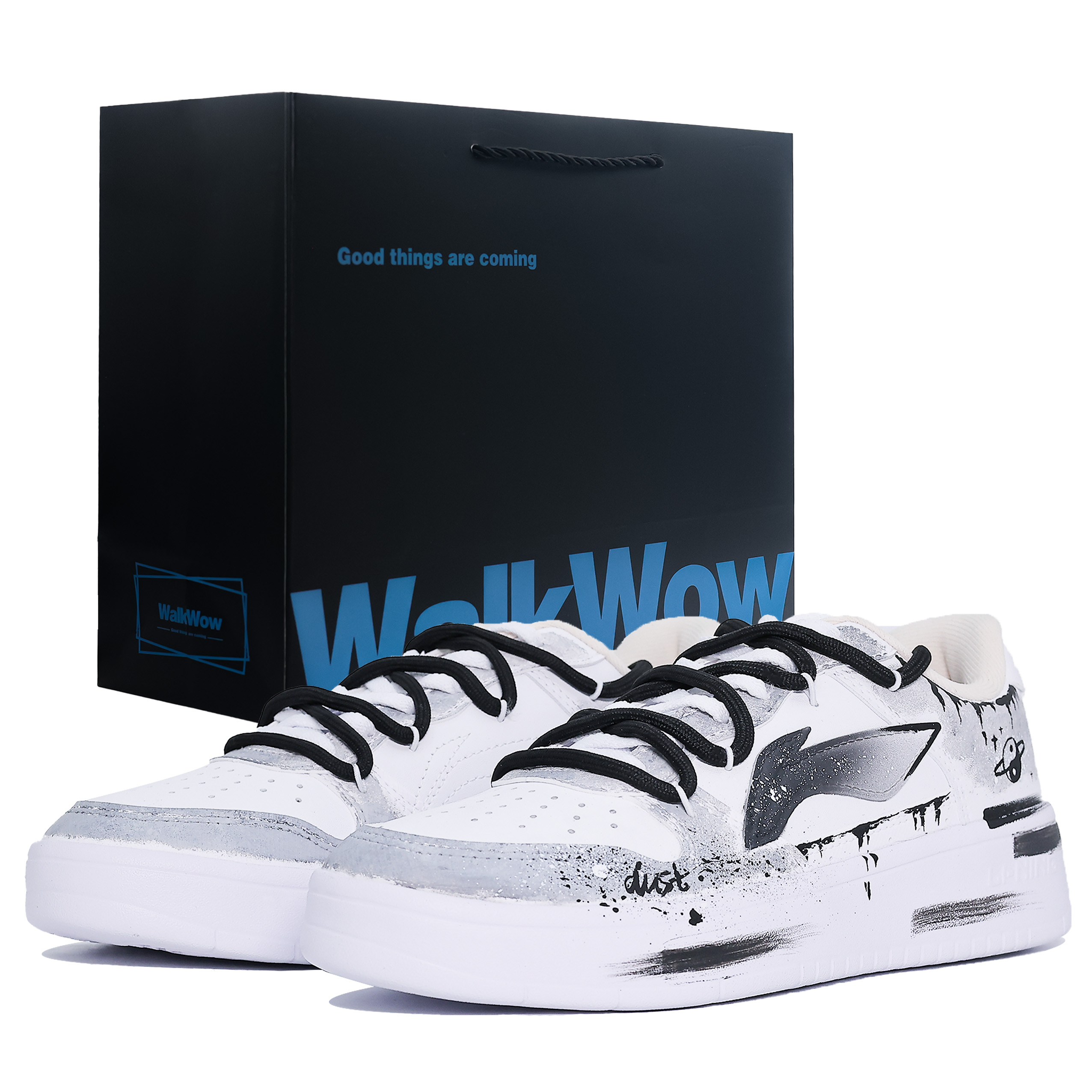 Li-Ning Floating Boat нескользящие, износостойкие, дышащие низкие кроссовки для скейтбординга унисекс Black White
Li-Ning Floating Boat нескользящие, износостойкие, дышащие низкие кроссовки для скейтбординга унисекс Black White